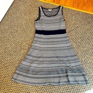 Navy and white sweater dress size Medium from CB in excellent condition